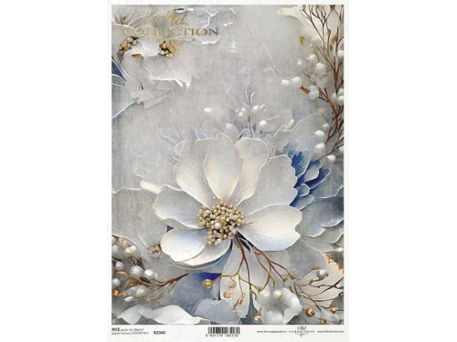 Decoupage paper A4 - ITD Collection - rice, R2340
