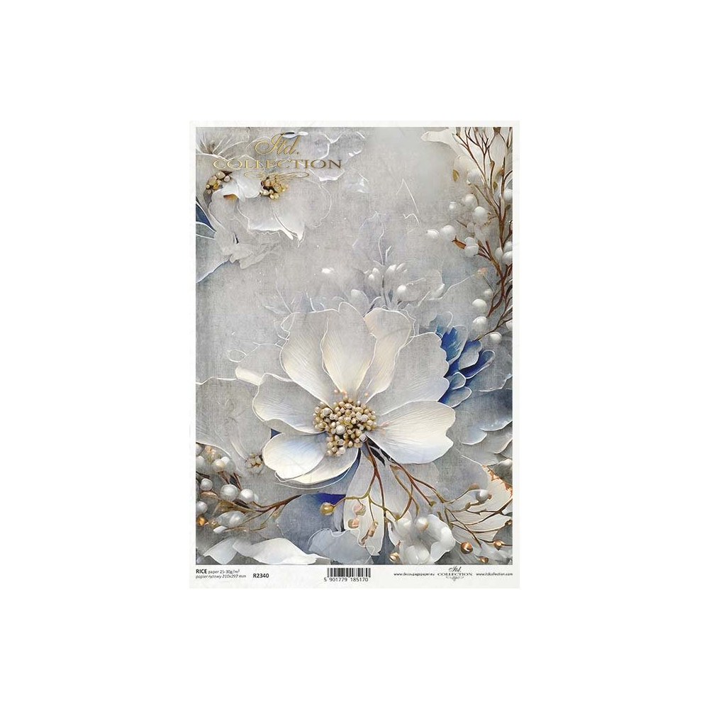 Decoupage paper A4 - ITD Collection - rice, R2340