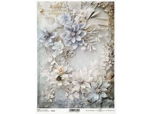 Papier do decoupage A4 - ITD Collection - ryżowy, R2343