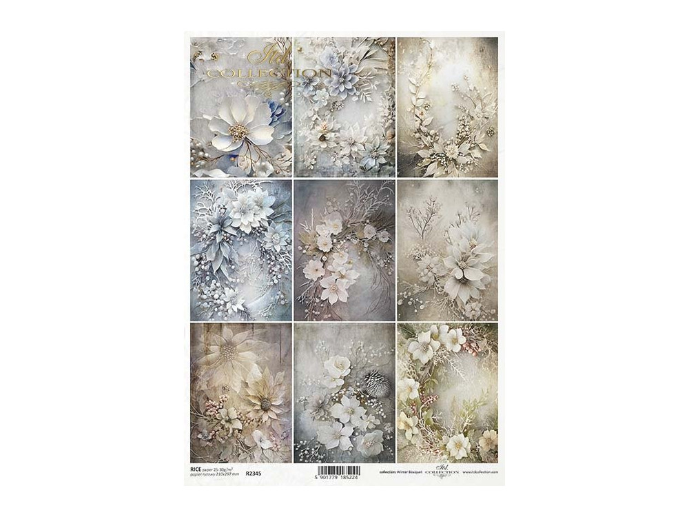 Decoupage paper A4 - ITD Collection - rice, R2345