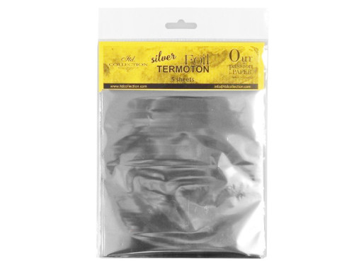 Termoton foil - ITD Collection - silver, 15,5 x 15,5 cm, 5 sheets