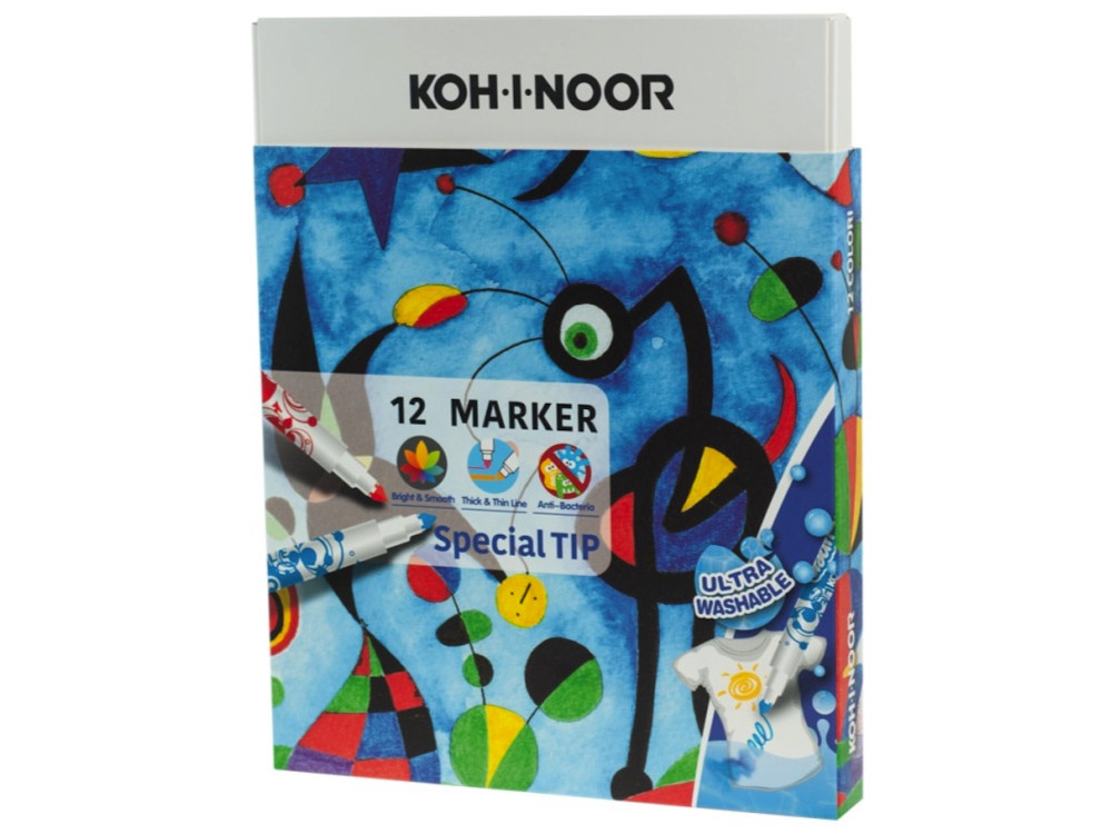 Zestaw markerów Special Tip - Koh-I-Noor - 12 kolorów