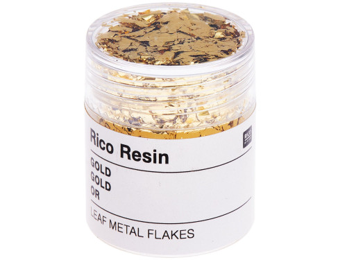 Płatki złota do żywicy - Rico Design - Gold, 0,3 g