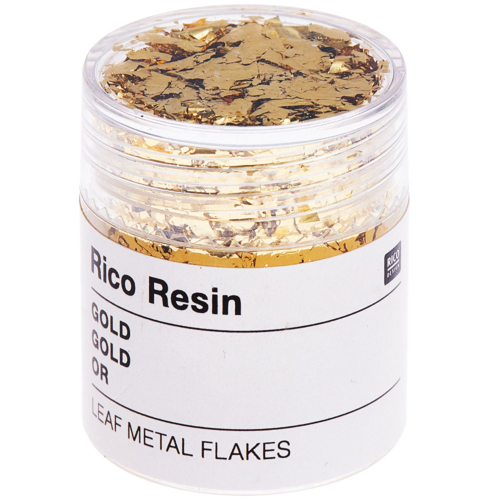 Leaf metal flakes for epoxy resin - Rico Design - Gold, 0,3 g