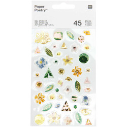 Gel stickers - Paper Poetry - Nature, 45 pcs.