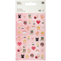 Gel stickers Futschikato - Paper Poetry - Pixels, 46 pcs.