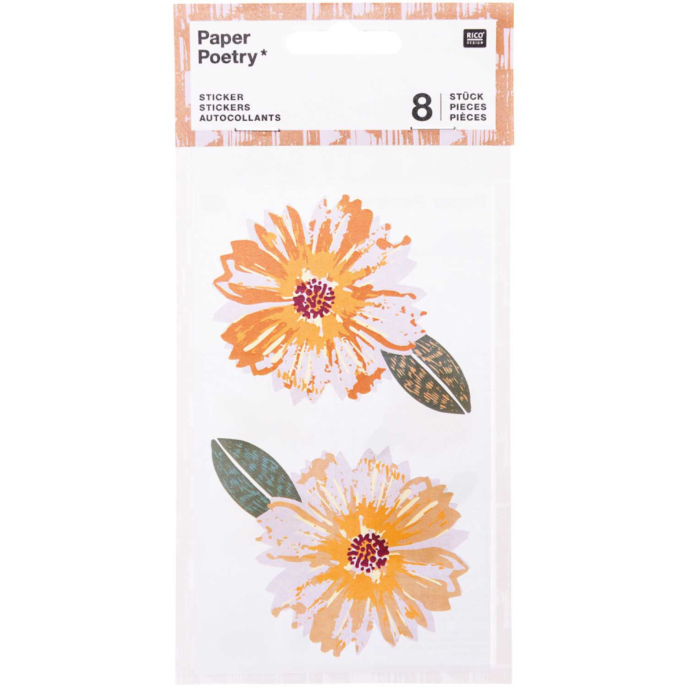 Naklejki papierowe Blossom - Paper Poetry - 8 szt.