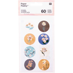 Paper stickers - Paper Poetry - Nature, 60 pcs.