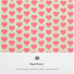 Origami paper Futschikato Pixels - Paper Poetry - 15 x 15 cm, 50 sheets