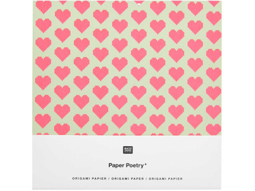 Origami paper Futschikato Pixels - Paper Poetry - 15 x 15 cm, 50 sheets