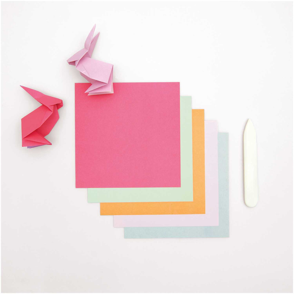 Papier origami Duo Color Pastel - Paper Poetry - 15 x 15 cm, 100 ark.