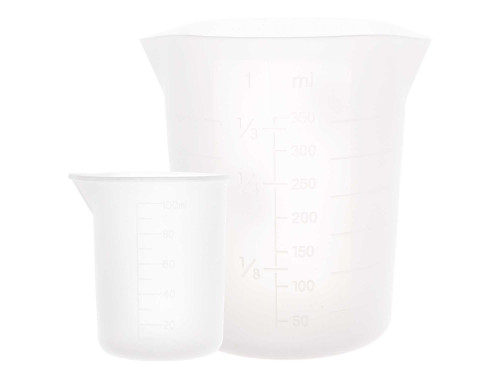Miarki silikonowe do żywicy - Rico Design - 100 ml, 350 ml, 2 szt.