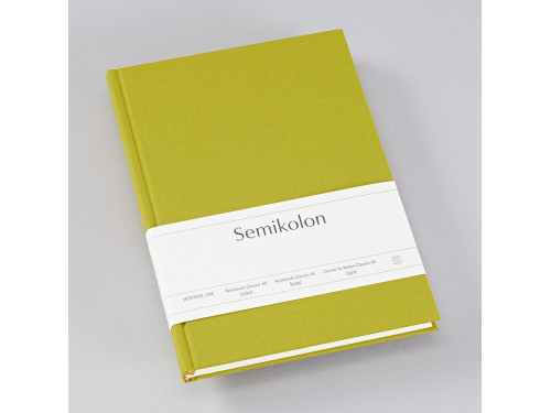 Notatnik Classic A5 - Semikolon - Matcha, w linie, 176 stron
