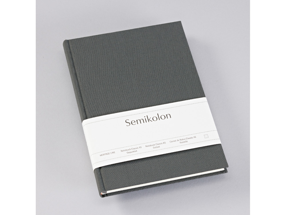 Notebook Classic A5 - Semikolon - Lava Stone, dotted, 176 pages