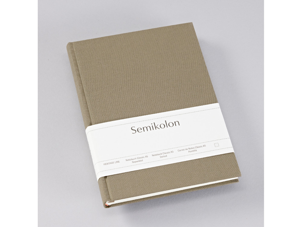 Notebook Classic A5 - Semikolon - Fango, dotted, 176 pages