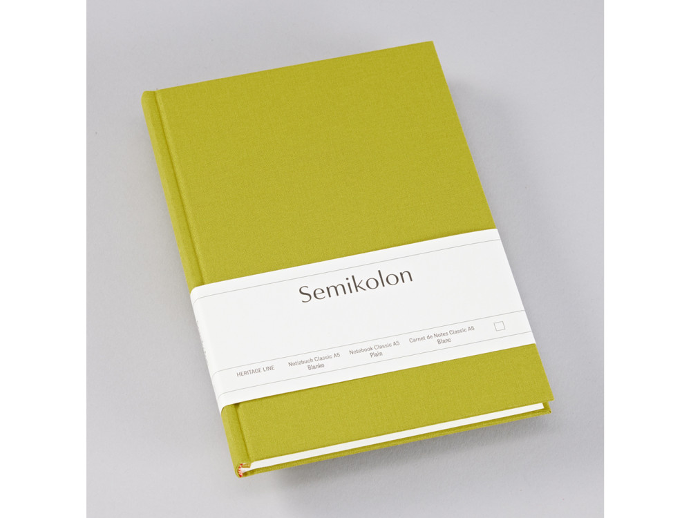 Notebook Classic A5 - Semikolon - Matcha, plain, 176 pages