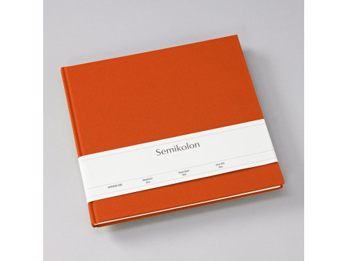 0Guest book Slim Heritage Line - Semikolon - Orange, 100 pages