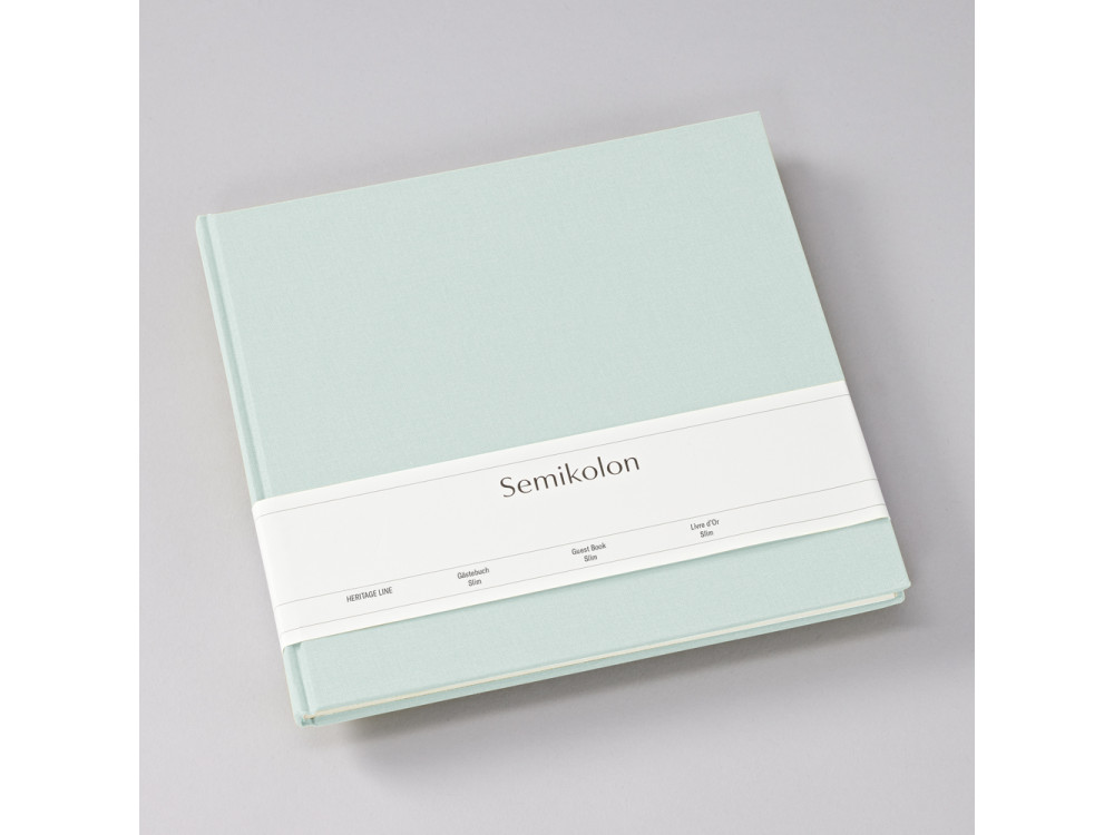 Guest book Slim Heritage Line - Semikolon - Moss, 100 pages