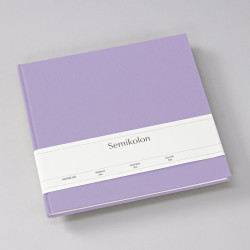 Guest book Slim Heritage Line - Semikolon - Lilac Silk, 100 pages