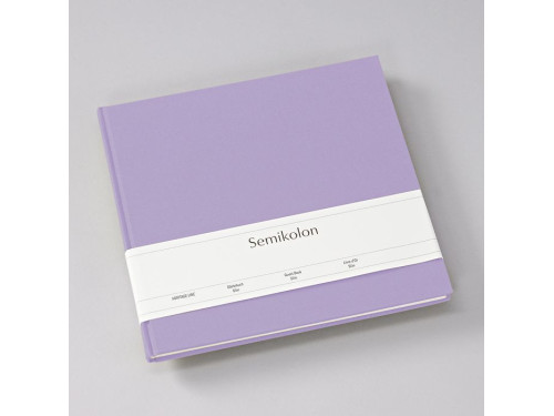 Guest book Slim Heritage Line - Semikolon - Lilac Silk, 100 pages