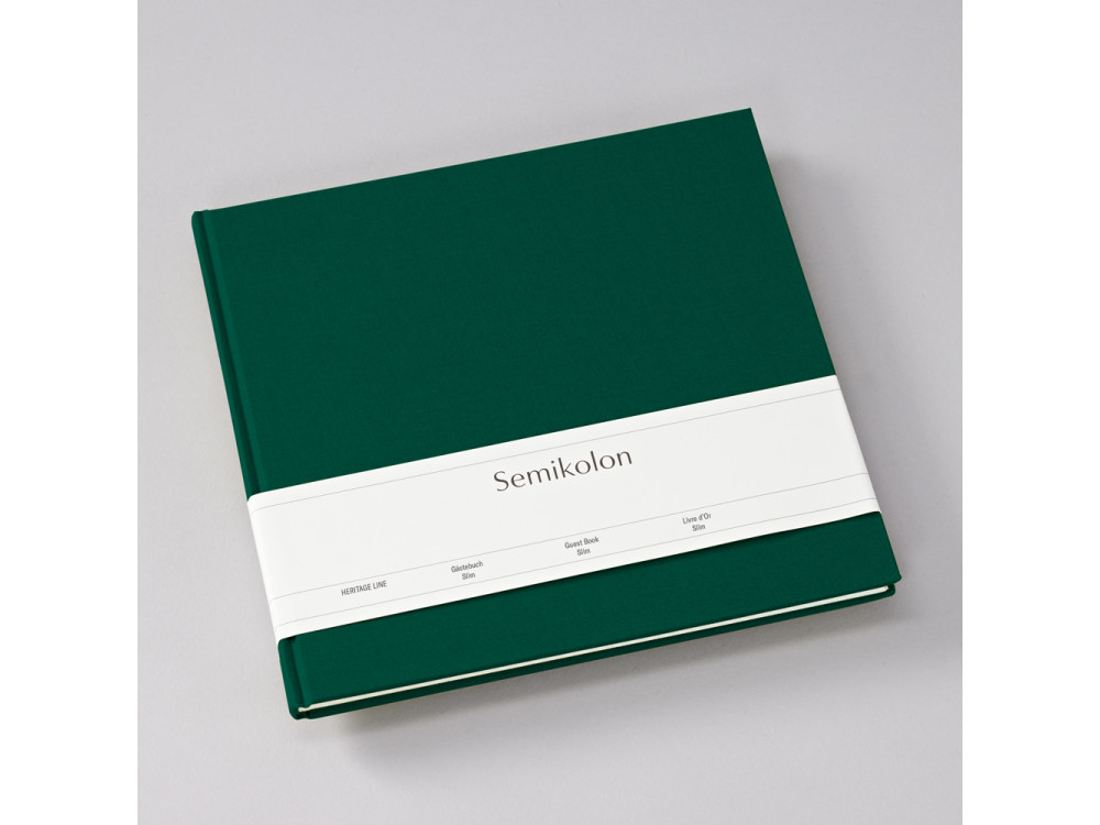 Guest book Slim Heritage Line - Semikolon - Forest, 100 pages