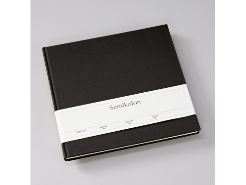 Guest book Slim Heritage Line - Semikolon - Black, 100 pages