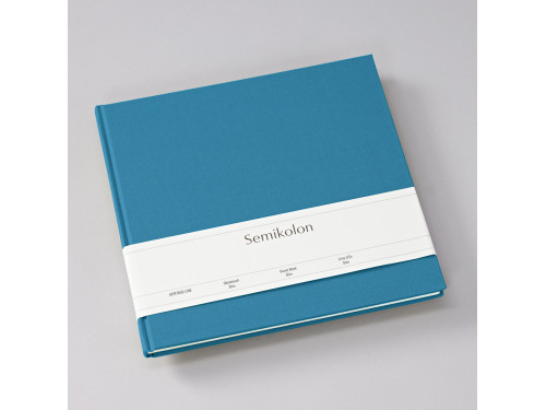 Guest book Slim Heritage Line - Semikolon - Azzuro, 100 pages