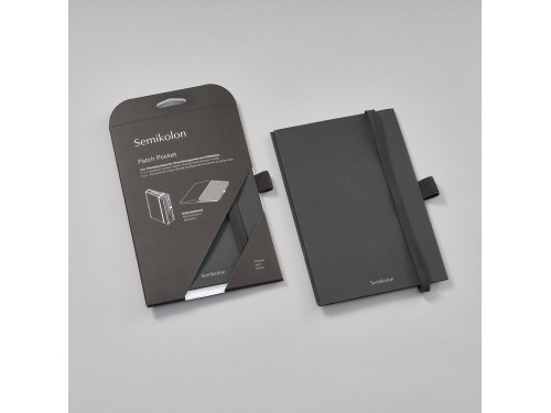 Kieszeń do notatnika Patch Pocket A5 - Semikolon - Lava Stone