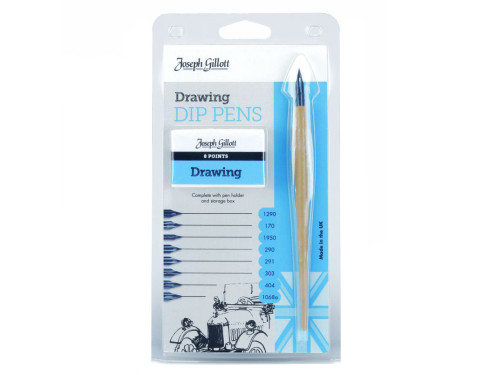 Set of Drawing Dip Pens Joseph Gillot - William Mitchell