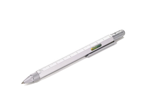 Construction multi tasking pen - Troika - Silver