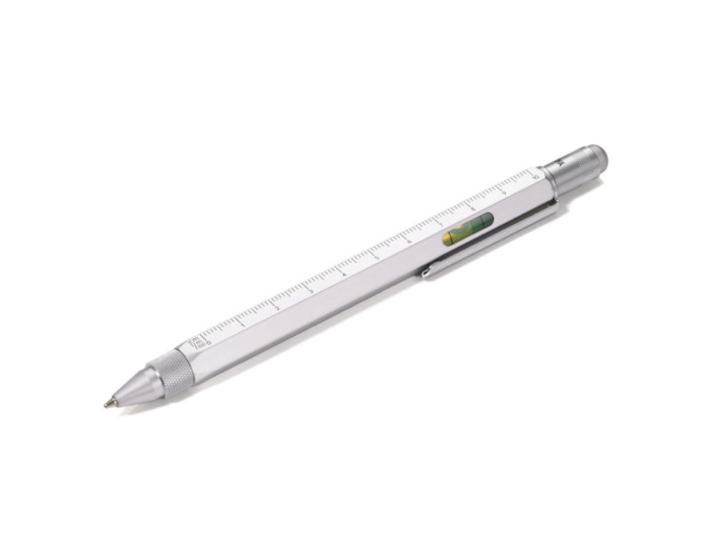 Construction multi tasking pen - Troika - Silver