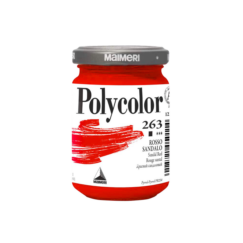 Acrylic paint Polycolor - Maimeri - 263, Sandal Red, 140 ml