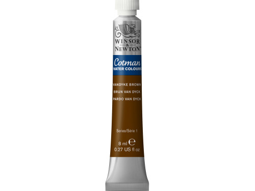 Farba akwarelowa Cotman - Winsor & Newton - Vandyke Brown, 8 ml