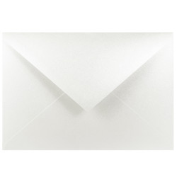 Koperta perłowa Majestic 120g - C6, Marble White, biała