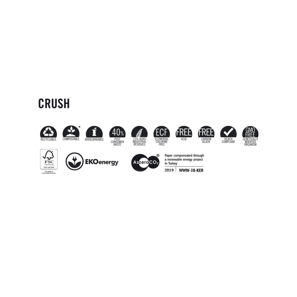 Crush paper 250g - Almond, brown, A4, 20 sheets