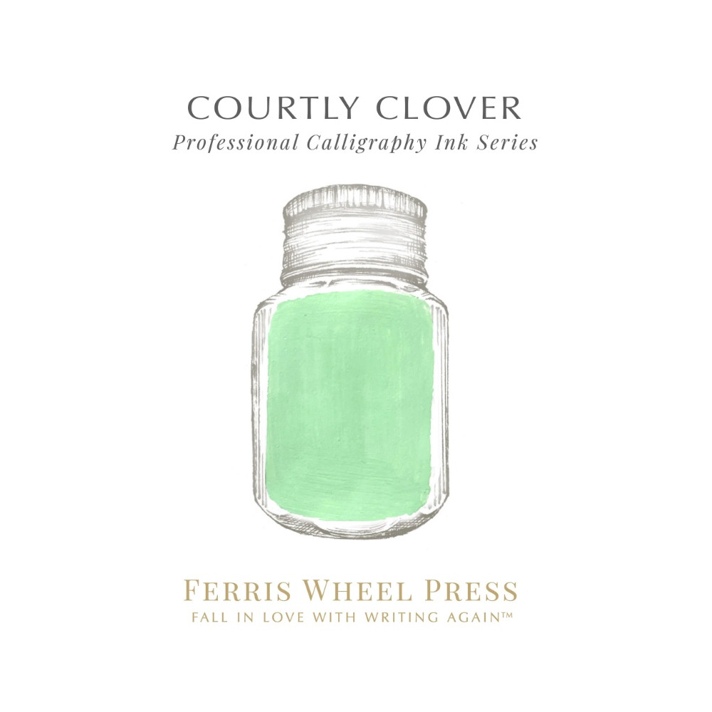 Tusz wodoodporny - Ferris Wheel Press - Courtly Clover, 28 ml