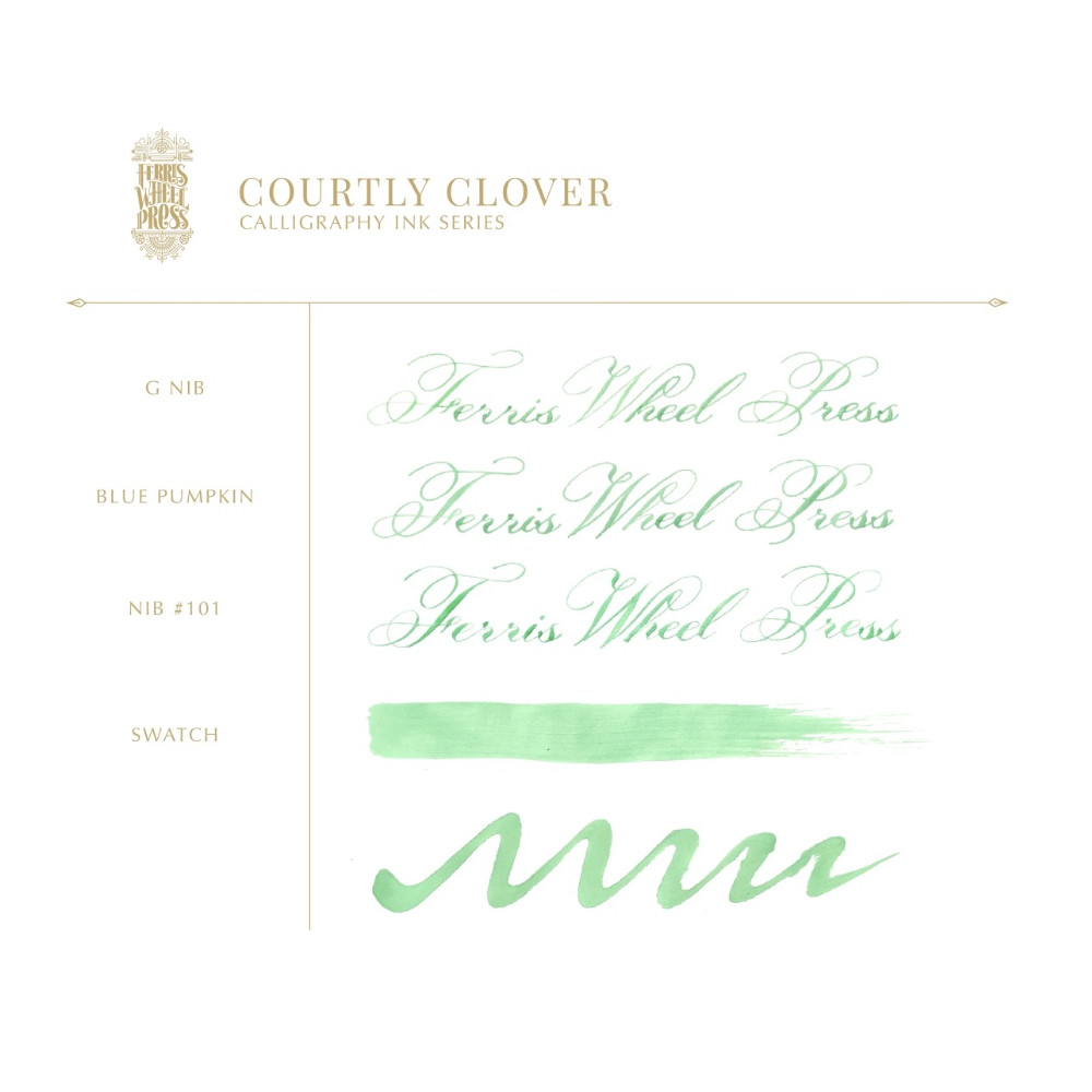 Waterproof ink - Ferris Wheel Press - Courtly Clover, 28 ml