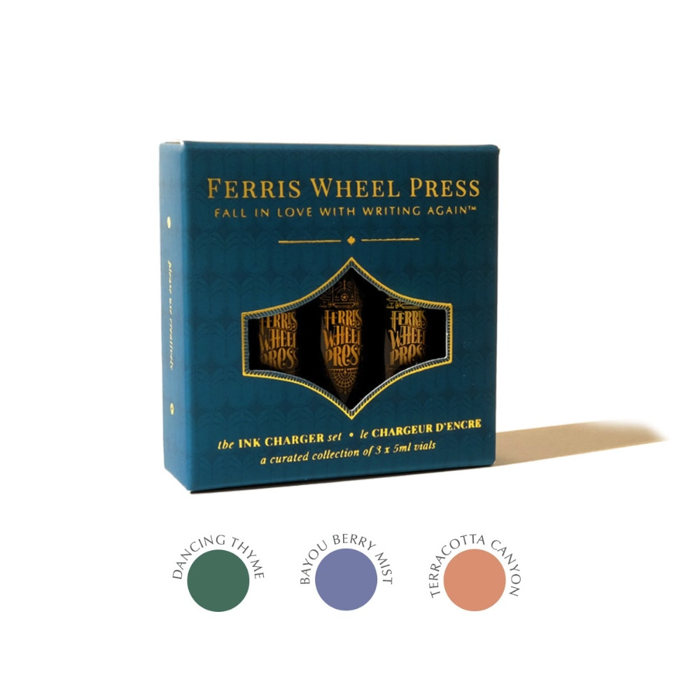 Zestaw atramentów Ink Charger - Ferris Wheel Press - The Southern Charm, 3 x 5 ml