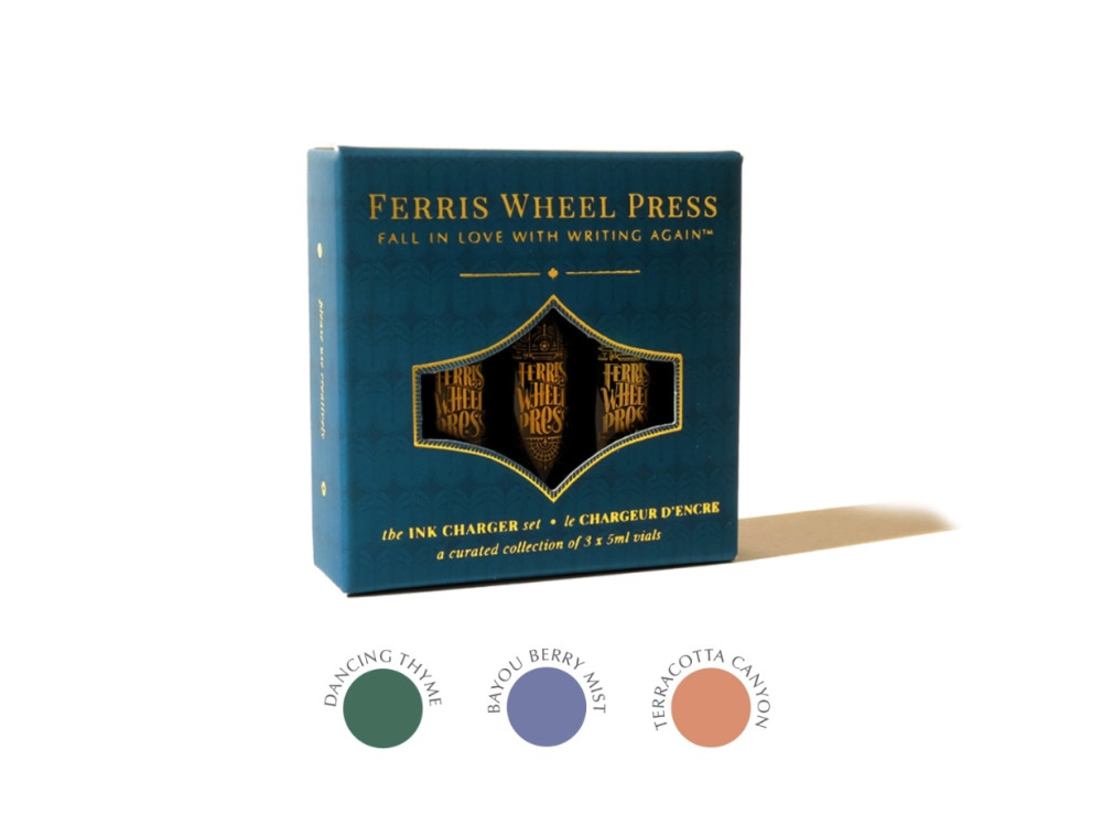 Zestaw atramentów Ink Charger - Ferris Wheel Press - The Southern Charm, 3 x 5 ml