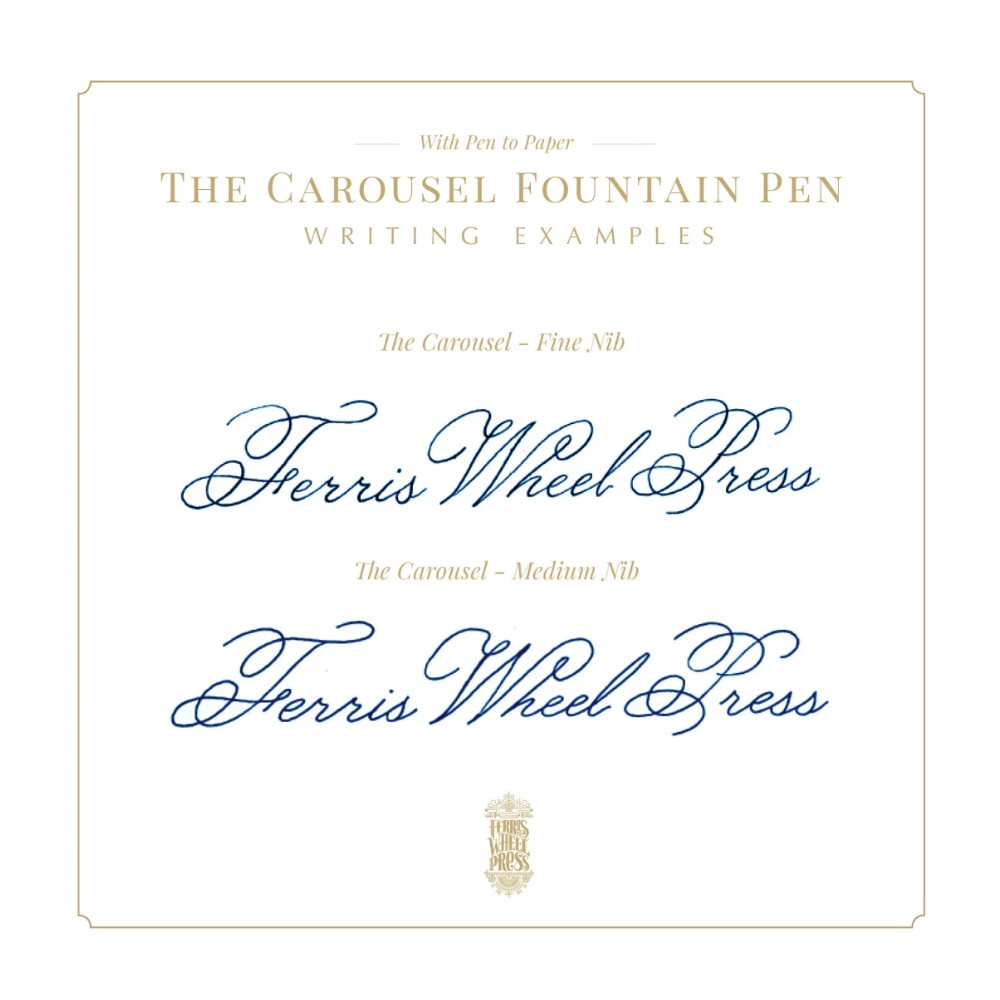 Limited Edition 2024 Aluminium Carousel Fountain Pen - Ferris Wheel Press - Terracotta Canyon, M