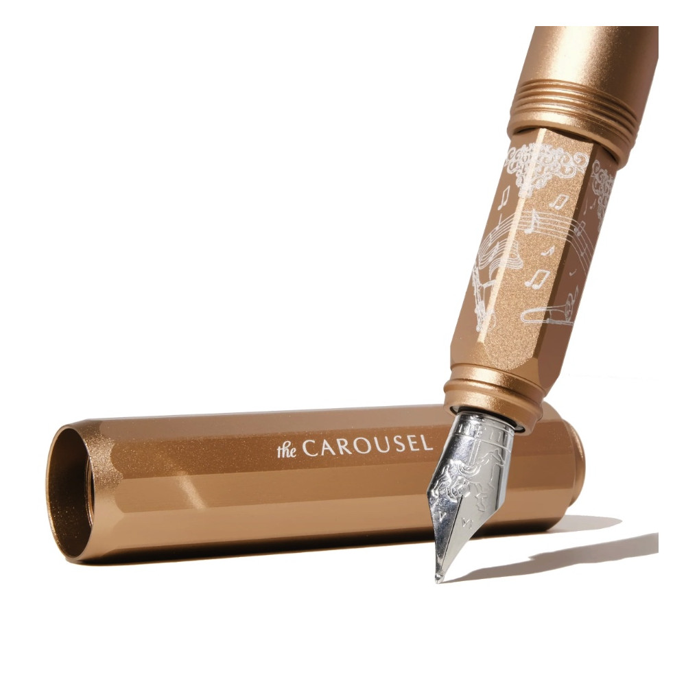 Limited Edition 2024 Aluminium Carousel Fountain Pen - Ferris Wheel Press - Terracotta Canyon, F