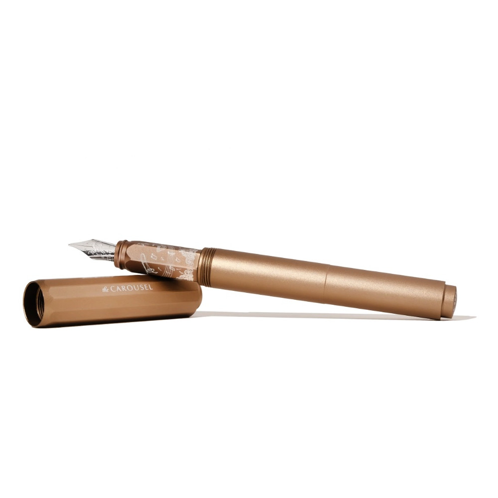 Limited Edition 2024 Aluminium Carousel Fountain Pen - Ferris Wheel Press - Terracotta Canyon, F