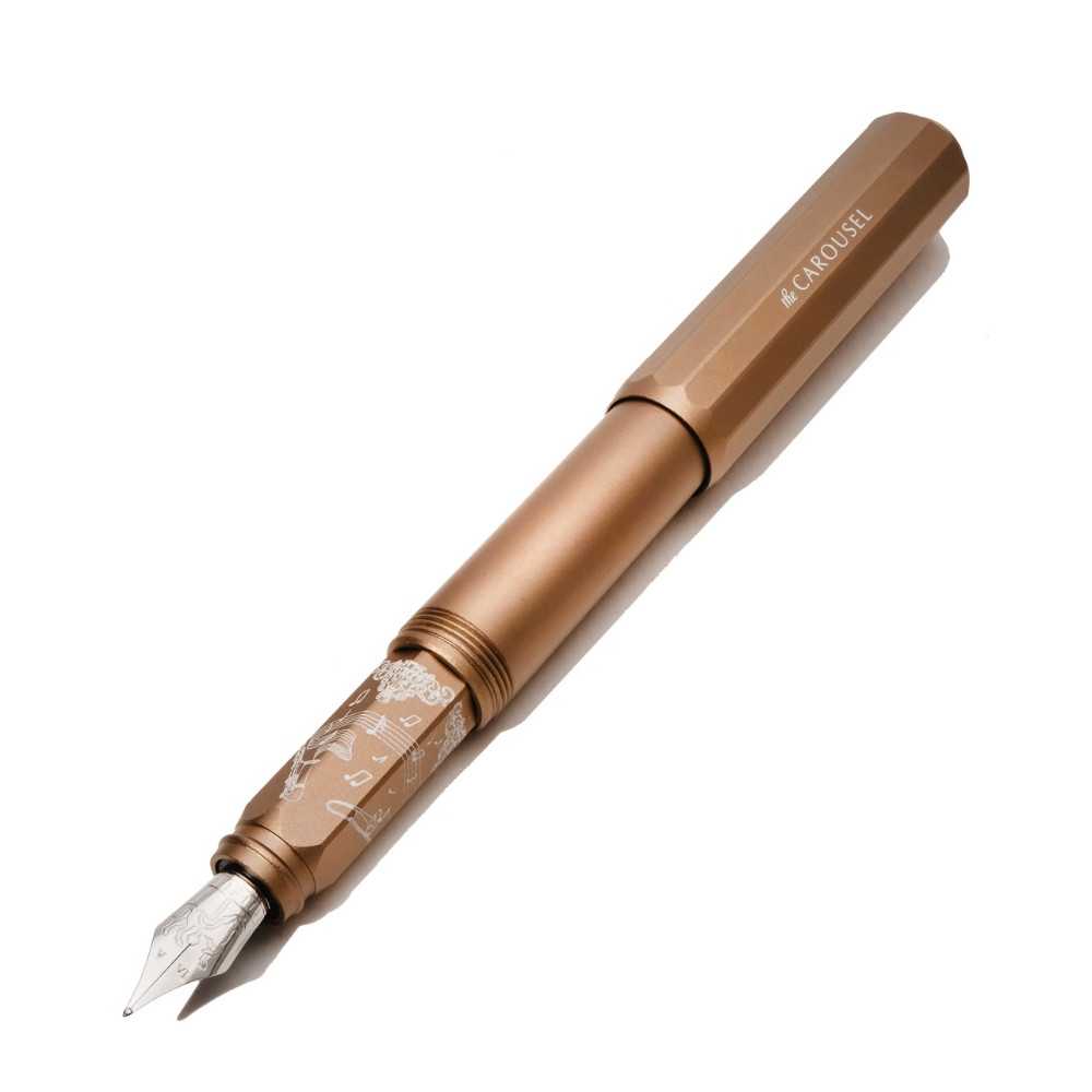 Limited Edition 2024 Aluminium Carousel Fountain Pen - Ferris Wheel Press - Terracotta Canyon, F