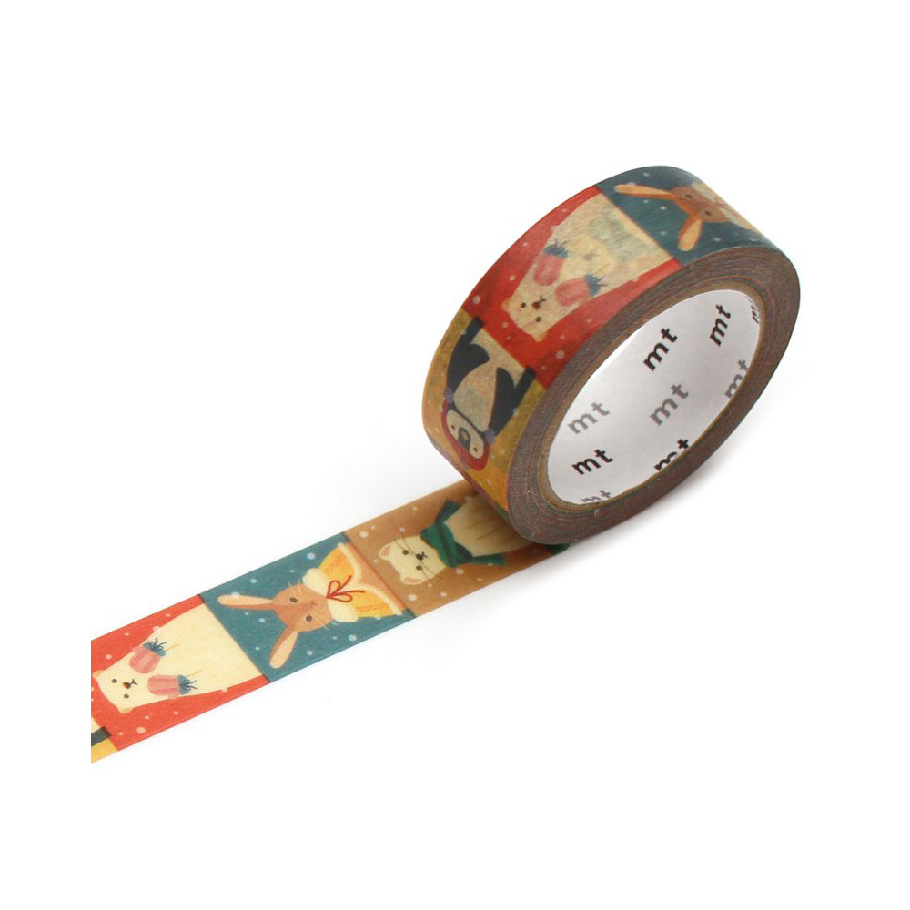 Taśma papierowa washi - MT Masking Tape - Christmas Look, 7 m