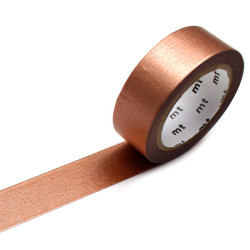 Taśma papierowa washi - MT Masking Tape - Metallic Rose Gold, 7 m