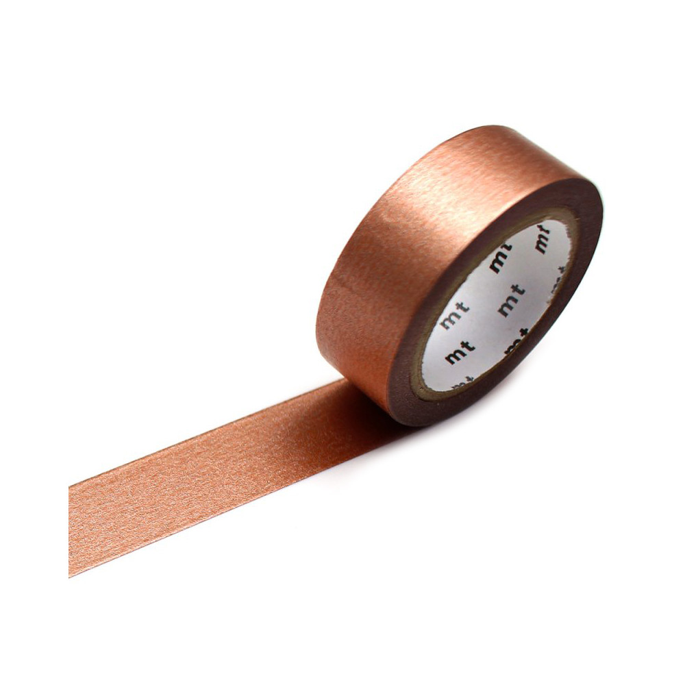 Taśma papierowa washi - MT Masking Tape - Metallic Rose Gold, 7 m