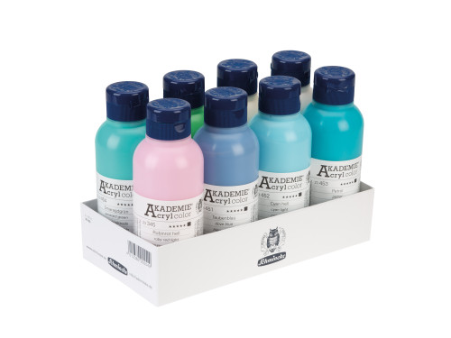 Zestaw farb akrylowych Akademie - Schmincke - 8 kolorów x 250 ml