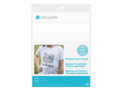 Printable heat transfer - Silhouette - 21,5 cm x 25 cm, 5 sheets