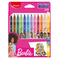 Zestaw flamastrów Barbie - Maped - 12 kolorów