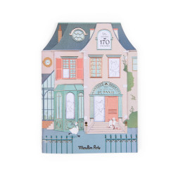 Coloring book with stickers - Moulin Roty - Mouse House